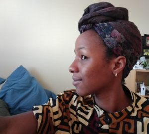 woman with headwrap