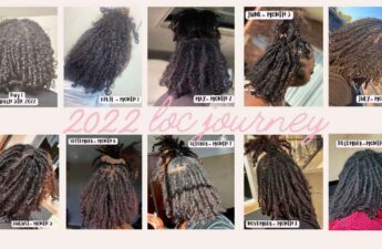 photo of locs journey day 1 to month 7 for zaria