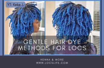 youtuber keke j with wax painted locs for article gentle hair dye methods for locs